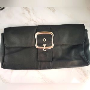2/$25 Mark By Avon Black Buckle Clutch